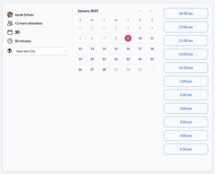 Group / Team Calendar